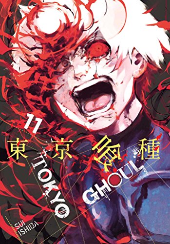 Manga cover art featuring a screaming character with white hair and a red eye.