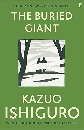 Book cover of The Buried Giant by Kazuo Ishiguro featuring a couple in mist.