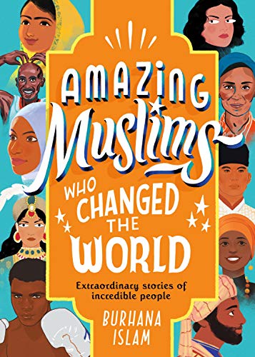 Book cover with illustrations of diverse people surrounding a central orange title panel.