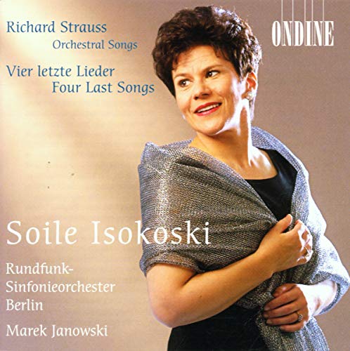 CD cover featuring Soile Isokoski, a classical singer, in portrait.