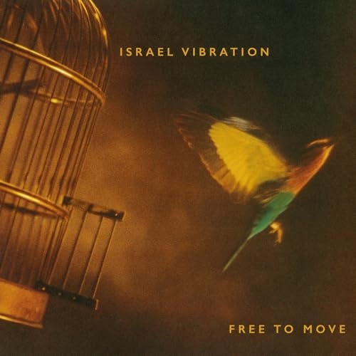 CD cover for Israel Vibration’s “Free To Move” with a bird and cage.
