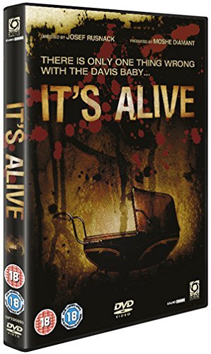 DVD cover for It's Alive featuring a vintage baby carriage against a blood-splattered background.