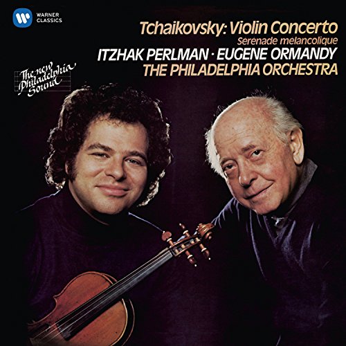 CD cover featuring Itzhak Perlman and Eugene Ormandy with a violin.