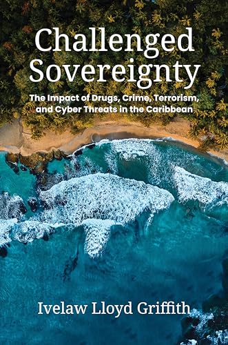 Book cover with aerial view of a Caribbean coastline and text.