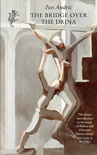 Book cover for The Bridge Over the Drina featuring an abstract painting of figures.