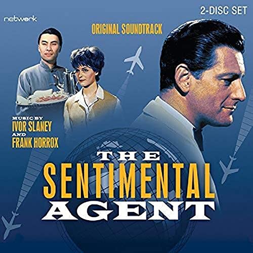 CD cover for "The Sentimental Agent" soundtrack featuring film characters.