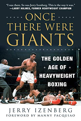 Book cover: "Once There Were Giants" featuring a boxing match scene.