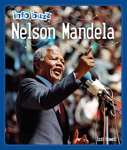Book cover featuring Nelson Mandela speaking into microphones withC and pointing upwardC upwardCH.