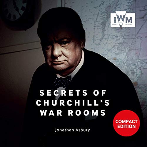 Book cover featuring a portrait of Winston Churchill against a map with IWM logo.
