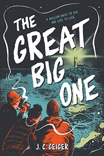 Book cover: "The Great Big One" with figures watching a distant light.