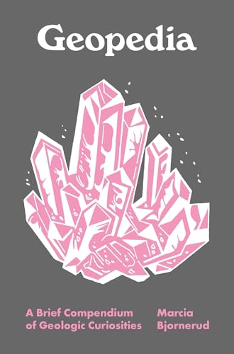 Book cover with pink crystal cluster illustration and white text.