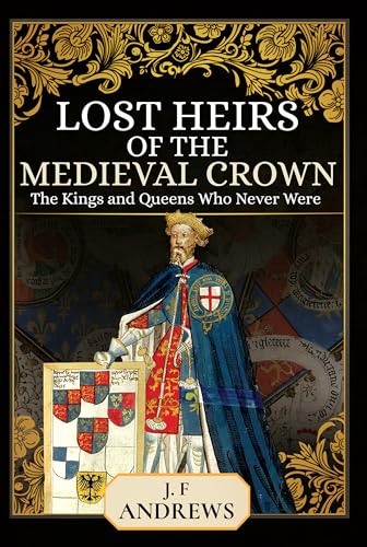 Book cover with a portrait of a medieval king and gold floral design.