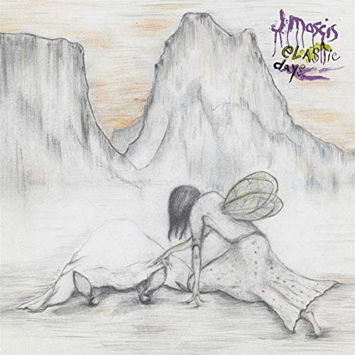 Pencil drawing of a woman with butterfly wings helping another woman, album cover art.