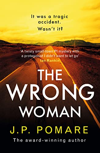 Book cover featuring a desert road with tire tracks under a bright yellow sky.
