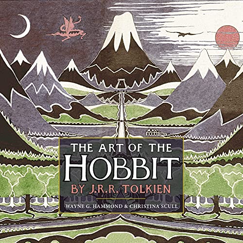 Book cover: "The Art of the Hobbit" with mountain landscape illustration.