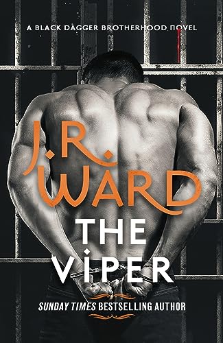 Book cover: Muscular man viewed from behind, handcuffed, with prison bars.