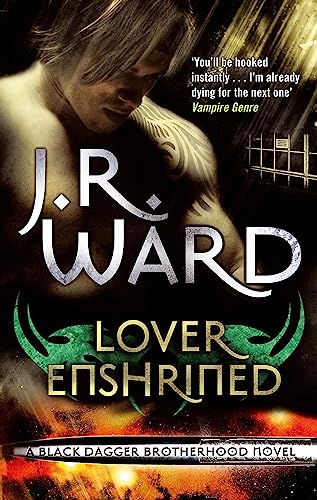 Book cover: “Lover Enshrined” by J.R. Ward, featuring a shirtless man.
