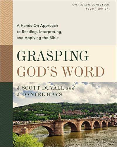 Book cover: "Grasping God's Word" with a bridge and landscape image.