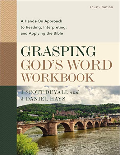 Workbook cover with title "Grasping God's Word" and a bridge landscape.