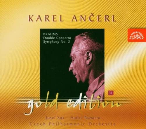 CD cover featuring portrait of Karel Ančerl and gold text details.