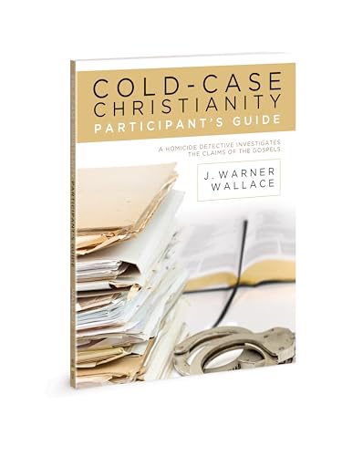 Book cover with text "Cold-Case Christianity Participant's Guide" and crime scene imagery.