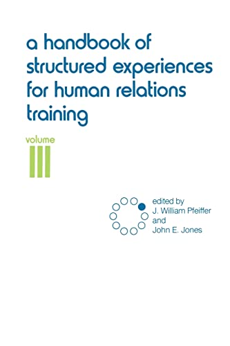 White book cover with blue text: "A Handbook of Structured Experiences...