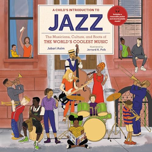 Book cover depicting diverse musicians playing jazz instruments on a street.