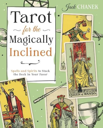 Book cover featuring tarot cards, a telescope, and mystical symbols.