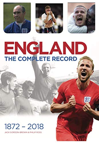 Book cover: "England: The Complete Record" with soccer player images.