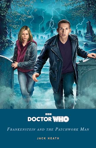 The Ninth Doctor and Rose Tyler stand in a graveyard under a stormy sky.