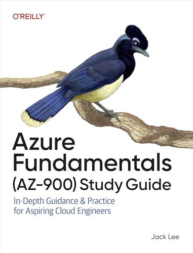 Book cover: “Azure Fundamentals” study guide with a bird illustration.