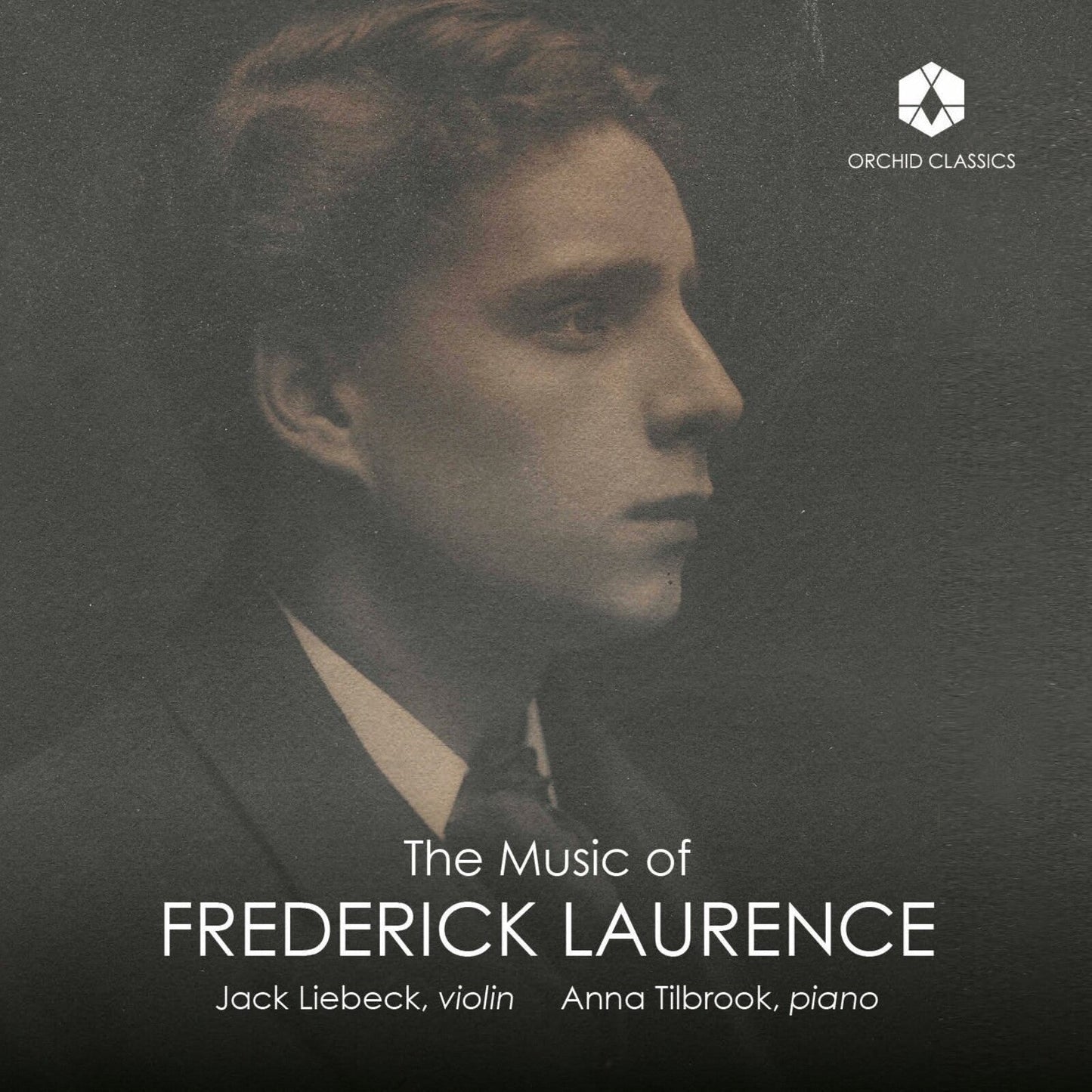 CD cover featuring a portrait of a man with a violin.