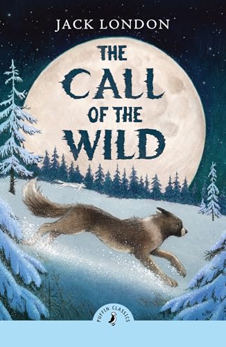 Book cover: wolf running in snow under a full moon.