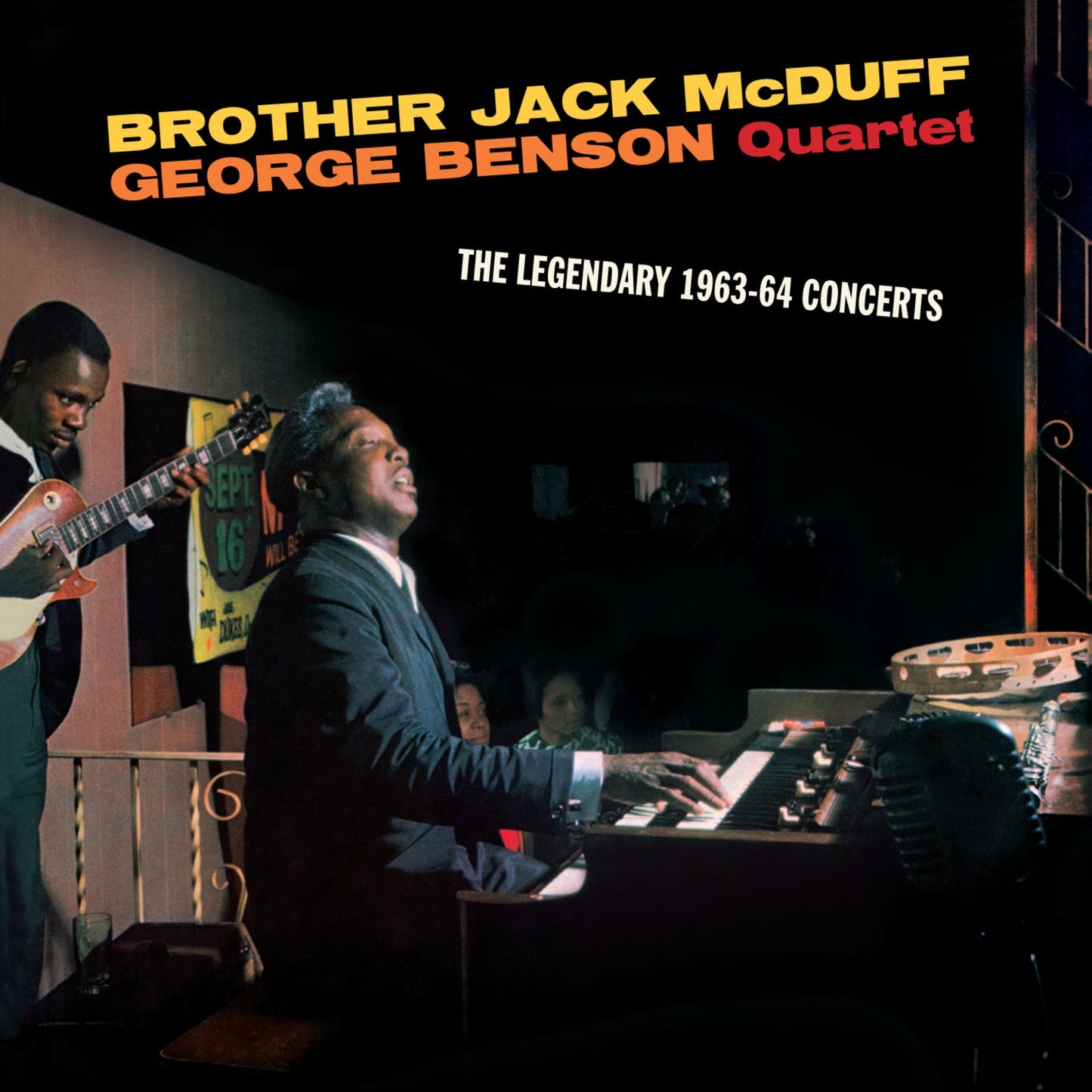 Jack Mcduff and George Benson performing jazz music on stage, album cover.