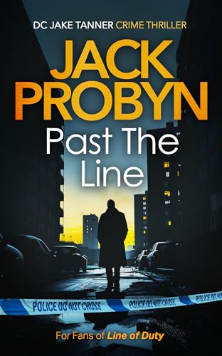 Book cover: silhouetted figure on a street with police tape, city skyline.