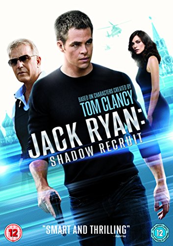 "Jack Ryan: Shadow Recruit DVD cover featuring Chris Pine, with title and cast images."