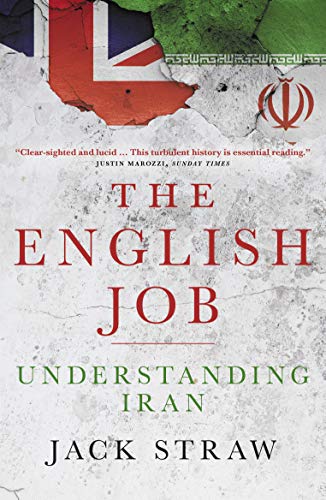 Book cover: "The English Job" about Iran, with Union Jack and Iranian emblem.