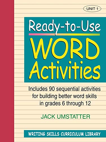 Book cover: "Ready-to-Use Word Activities" with yellow text on teal and red.