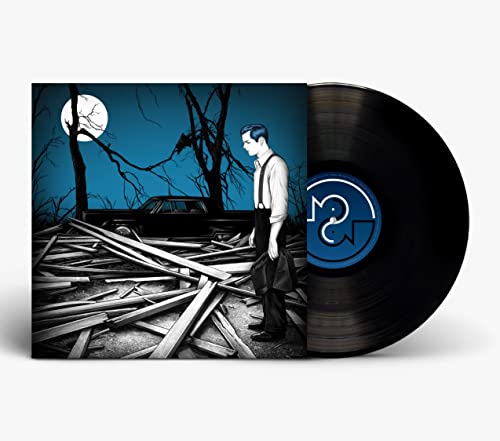 Jack White album cover with a man and vinyl record shown.