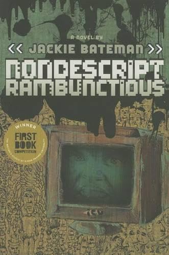 Book cover with a vintage television and dripping black paint.