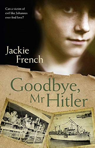 Book cover: “Goodbye, Mr Hitler” with a portrait of a young woman.