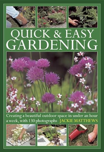Colorful gardening book with outdoor space and plant images on the cover.