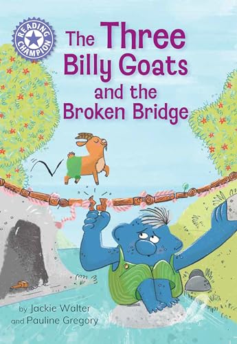 Book cover: a goat on a broken bridge, a troll below.