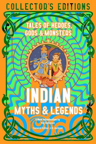 Book cover featuring Krishna and Radha inside an ornate circular frame on wavy background.
