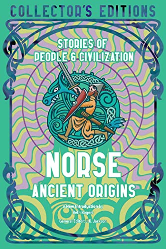 Book cover featuring a Viking warrior with a sword and shield inside a dragon.