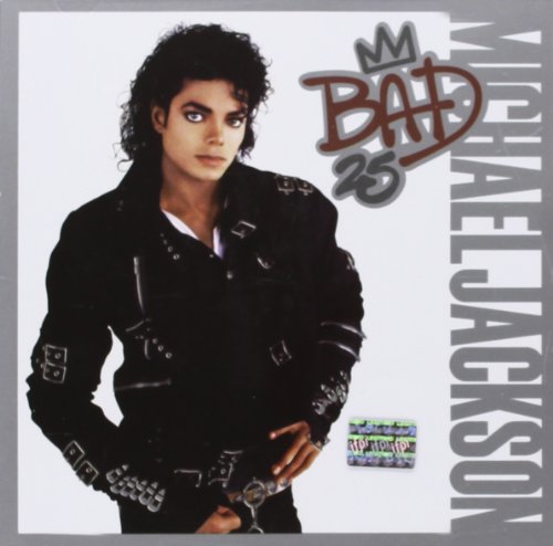 Michael Jacksonās āBadā 25th Anniversary CD cover featuring the artist.