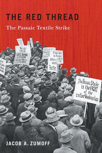 Book cover depicting a large crowd of striking textile workers with signs.