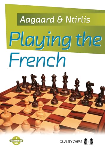 Chess book cover featuring a chessboard with black and white pieces.