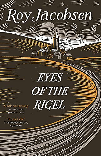 Book cover: village scene with swirling lines and bold title text.
