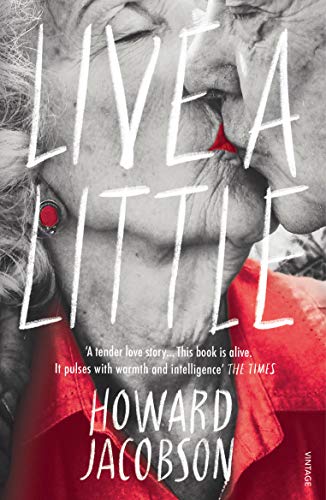Book cover: close-up of an elderly couple kissing, with bold white text.